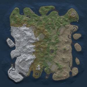 Thumbnail Rust Map: Procedural Map, Size: 4000, Seed: 272677723, 16 Monuments