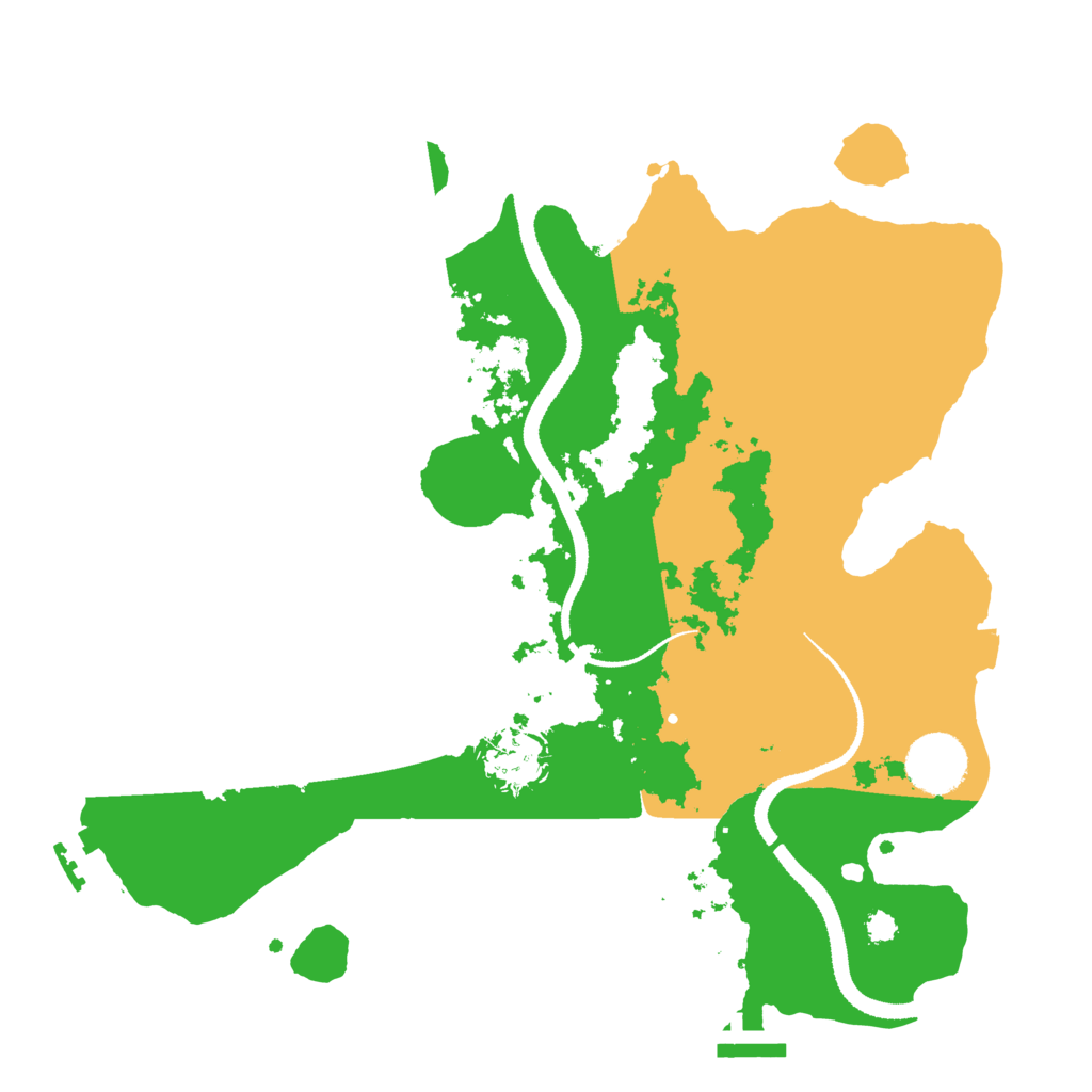 Biome Rust Map: Procedural Map, Size: 3200, Seed: 1726689895
