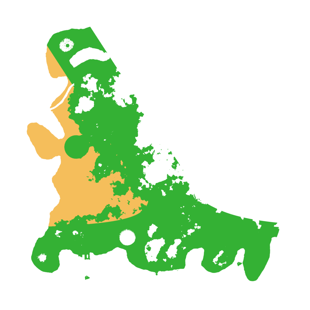 Biome Rust Map: Procedural Map, Size: 3500, Seed: 233374758