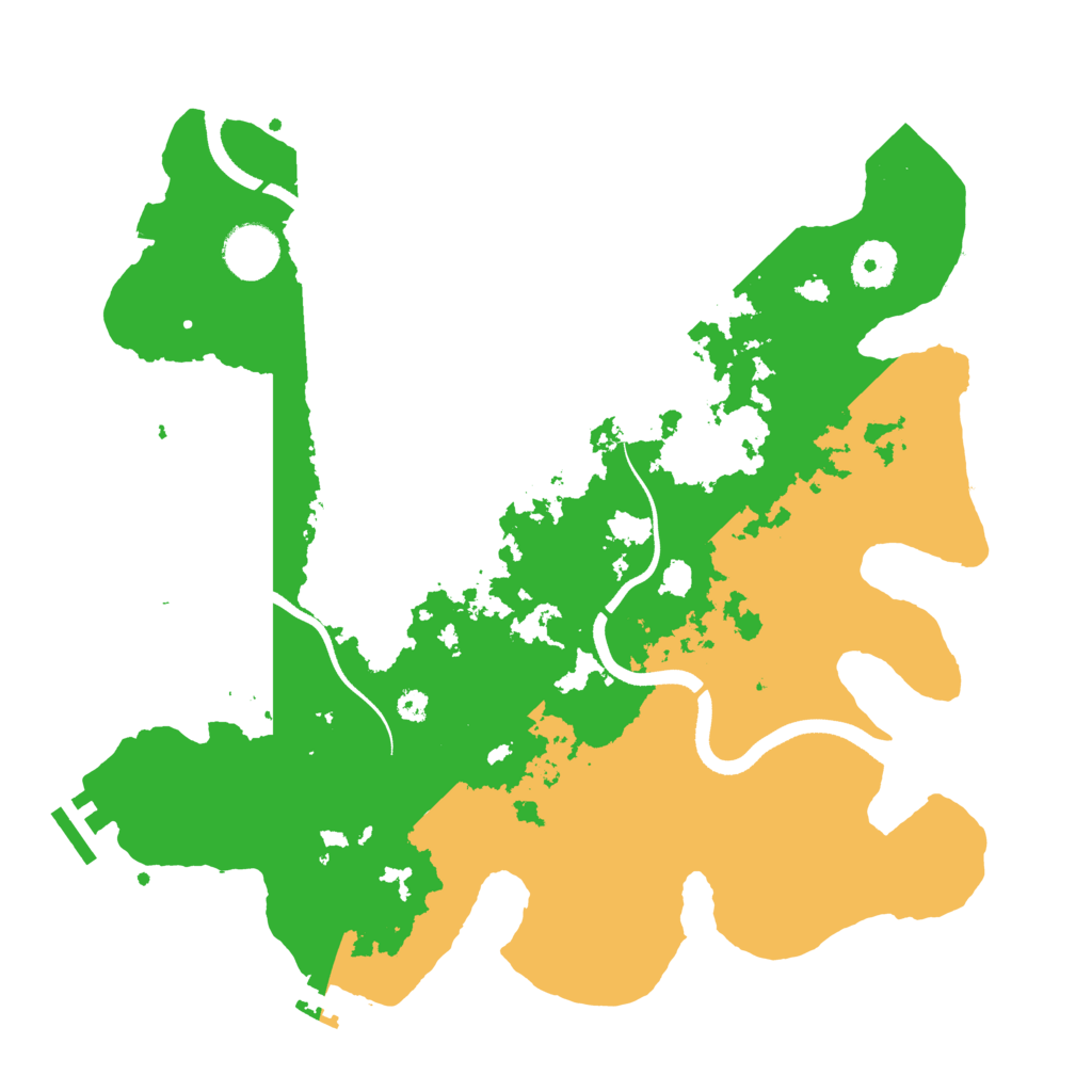 Biome Rust Map: Procedural Map, Size: 3500, Seed: 88608837