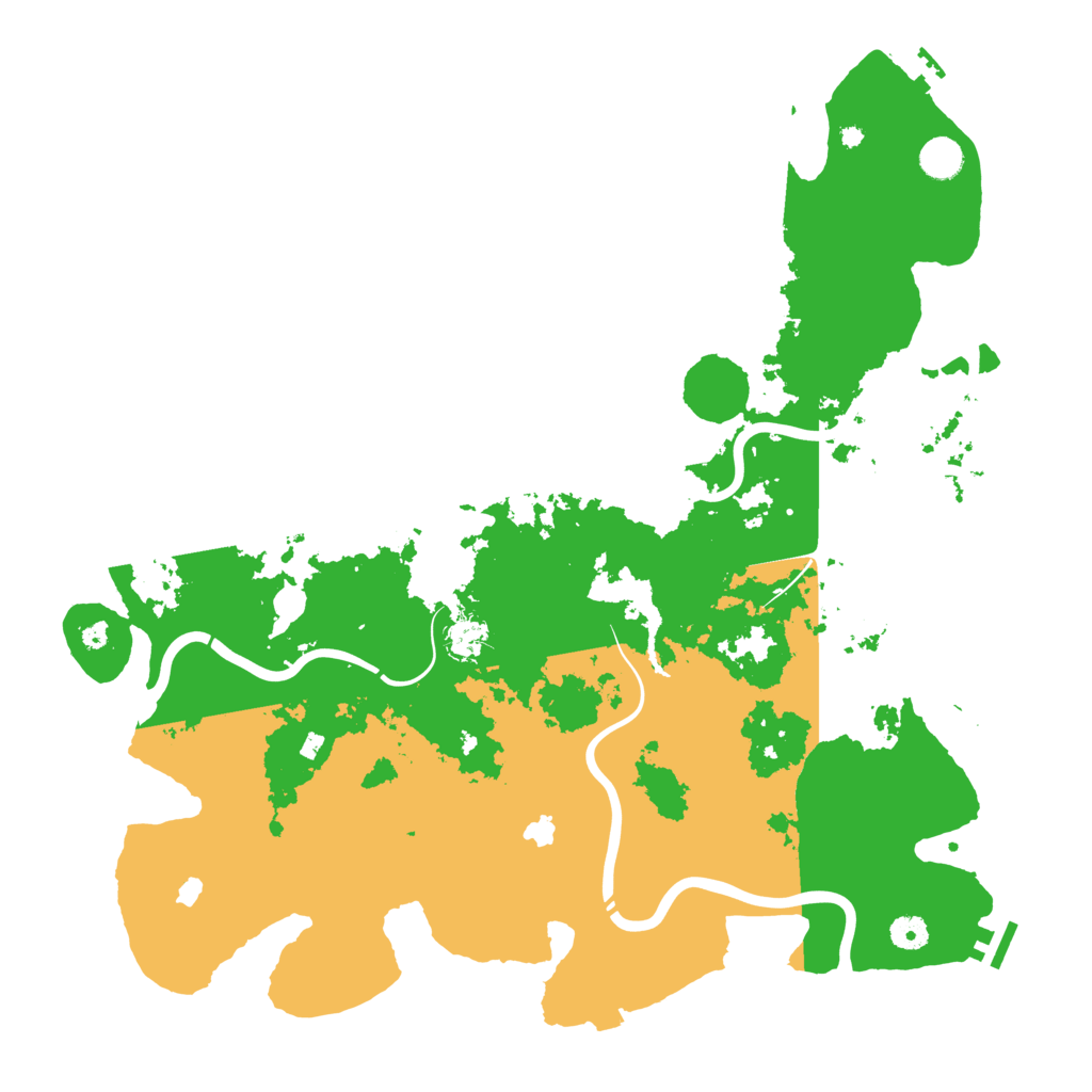 Biome Rust Map: Procedural Map, Size: 4500, Seed: 1625666987
