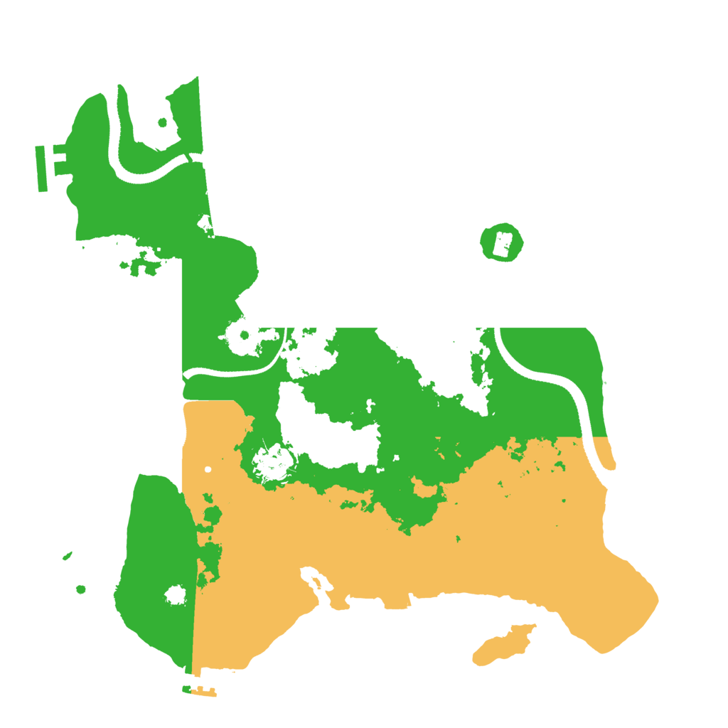 Biome Rust Map: Procedural Map, Size: 3200, Seed: 987897