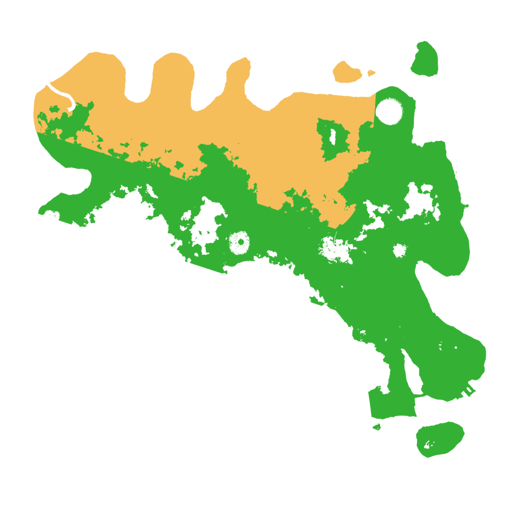 Biome Rust Map: Procedural Map, Size: 3500, Seed: 110374785