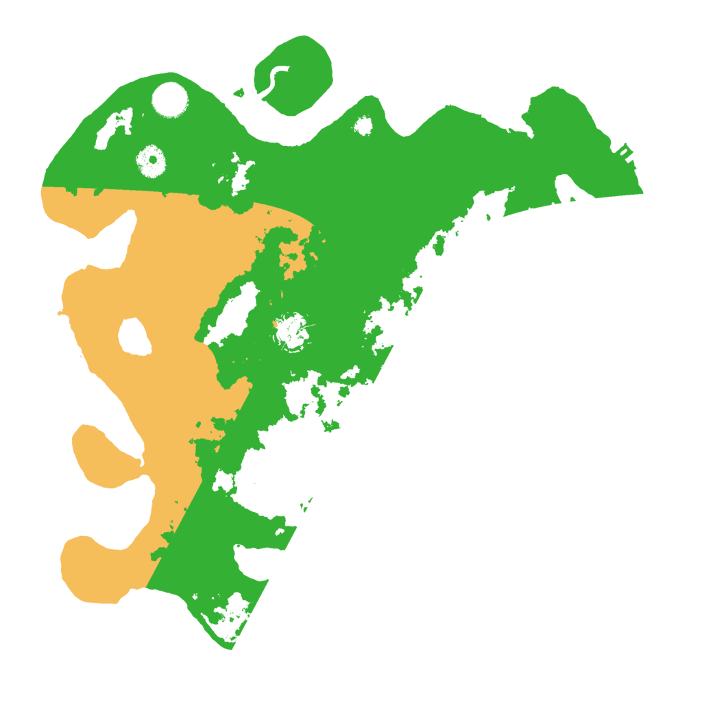 Biome Rust Map: Procedural Map, Size: 3500, Seed: 117842110