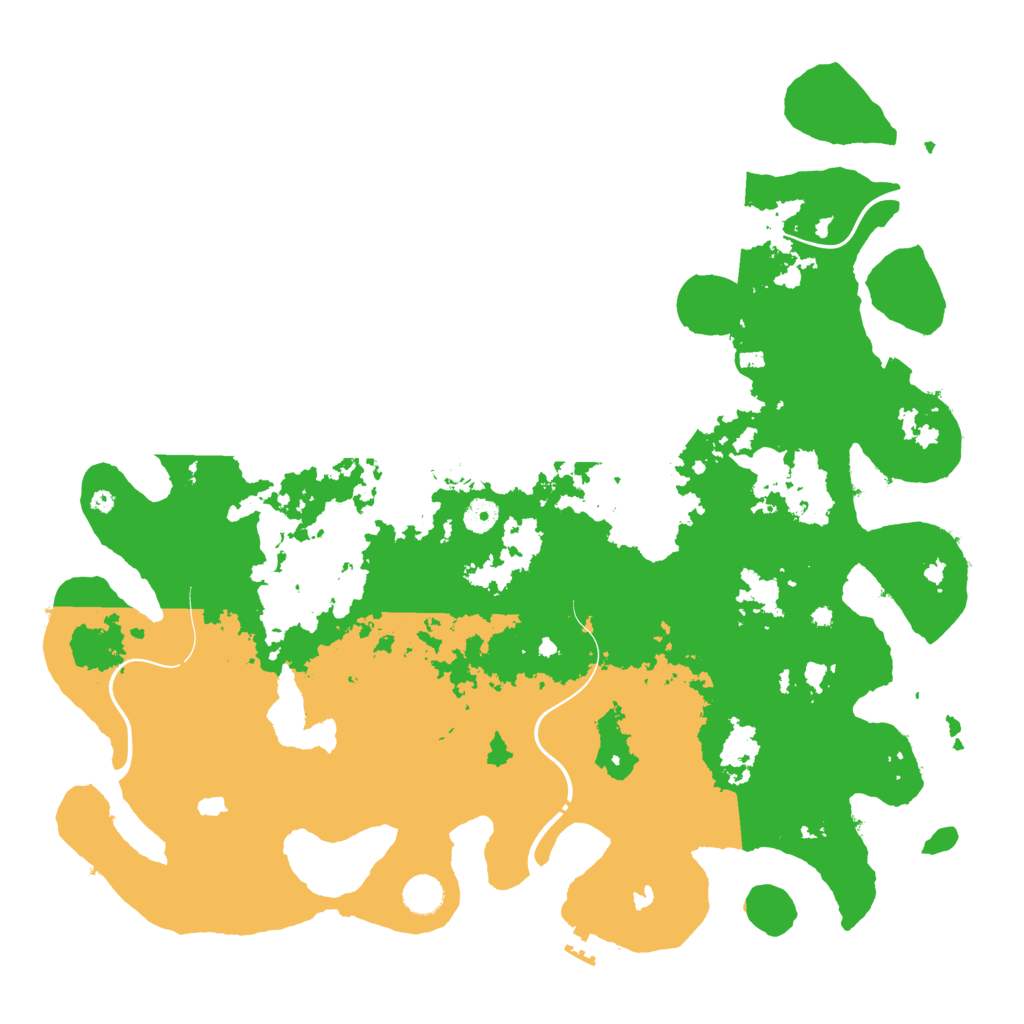 Biome Rust Map: Procedural Map, Size: 4500, Seed: 2104