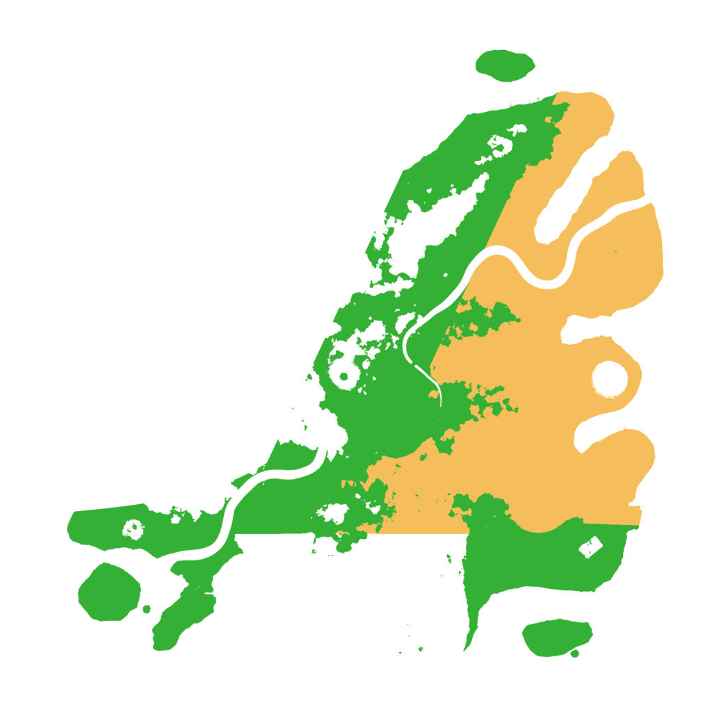 Biome Rust Map: Procedural Map, Size: 3500, Seed: 55486761