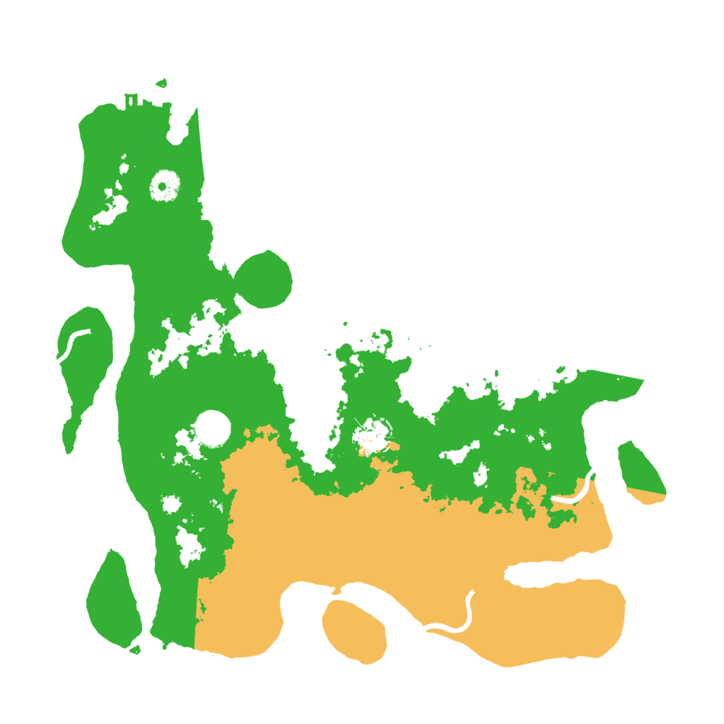 Biome Rust Map: Procedural Map, Size: 3500, Seed: 492610187