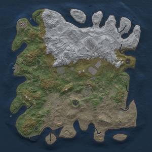 Thumbnail Rust Map: Procedural Map, Size: 4500, Seed: 818470337, 17 Monuments