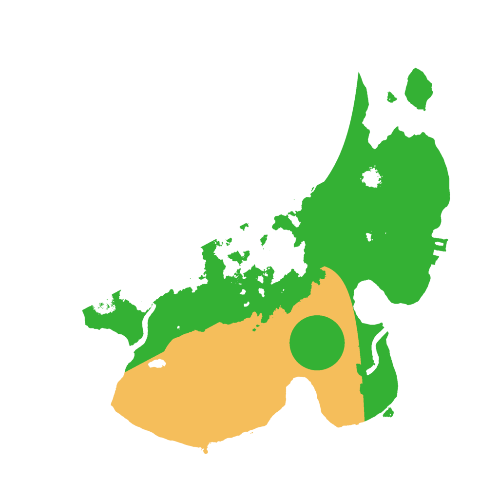 Biome Rust Map: Procedural Map, Size: 2400, Seed: 246580895