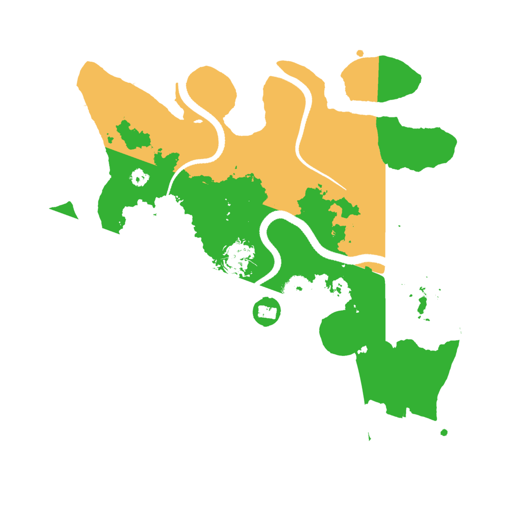 Biome Rust Map: Procedural Map, Size: 3000, Seed: 562315