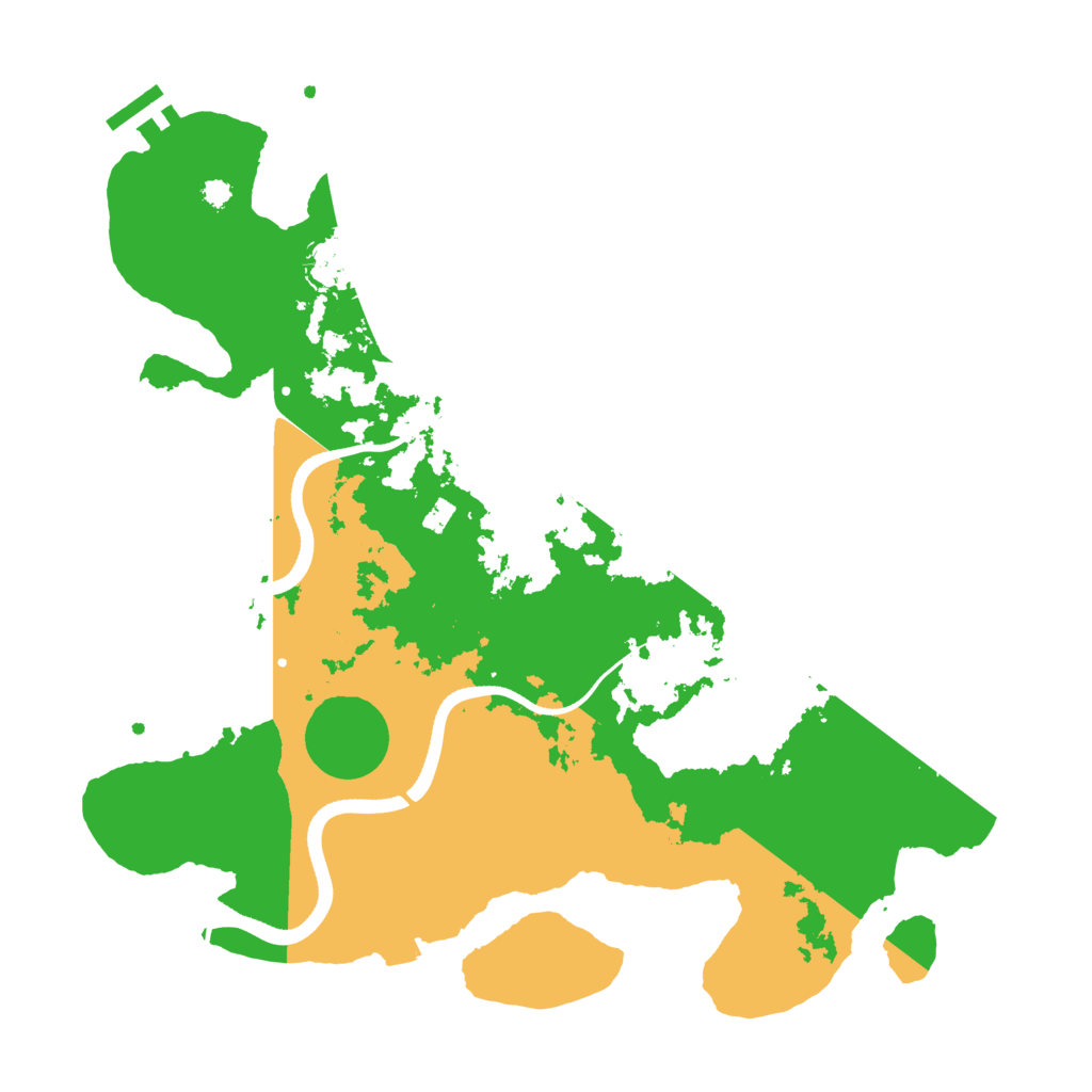 Biome Rust Map: Procedural Map, Size: 3500, Seed: 70696957