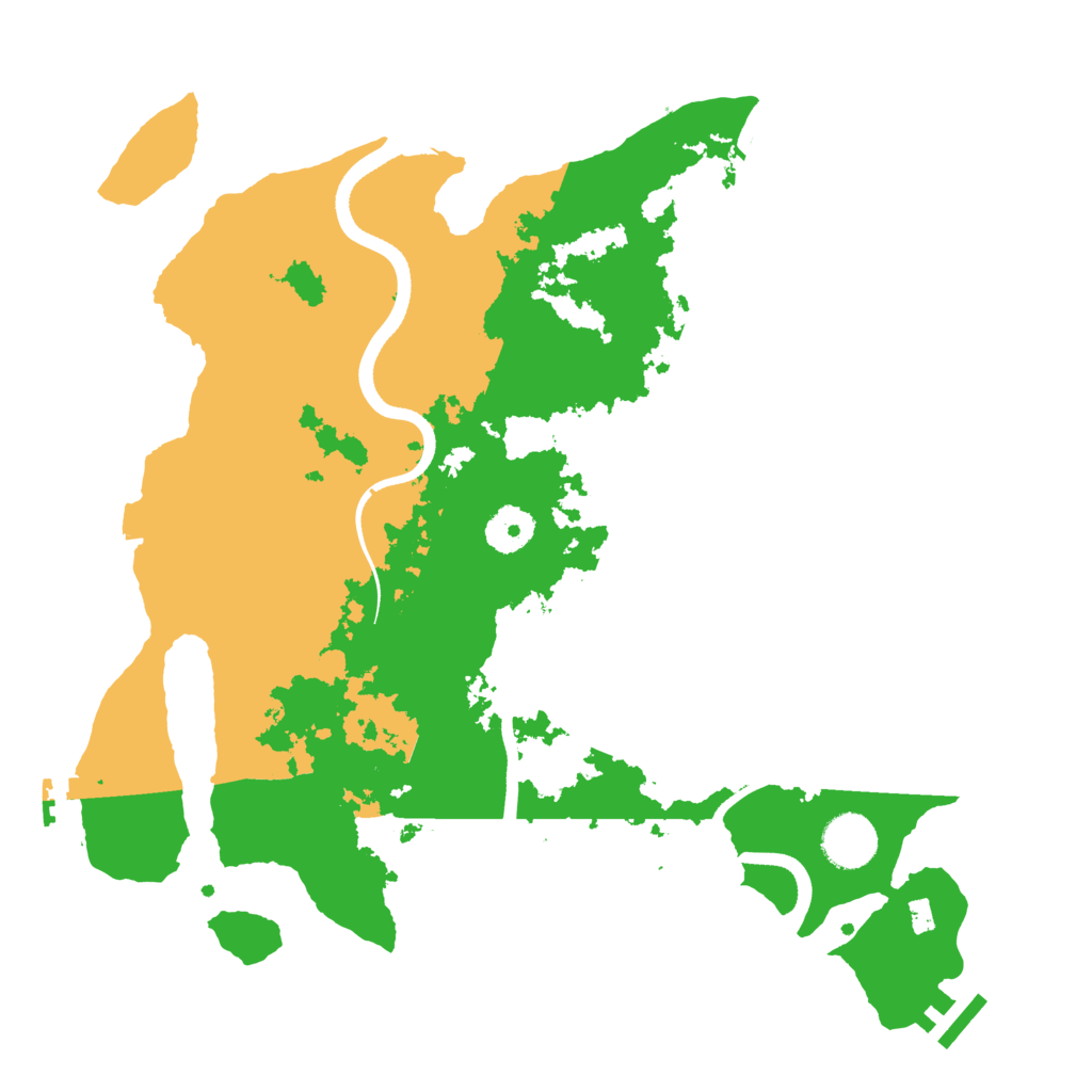 Biome Rust Map: Procedural Map, Size: 3500, Seed: 9832252