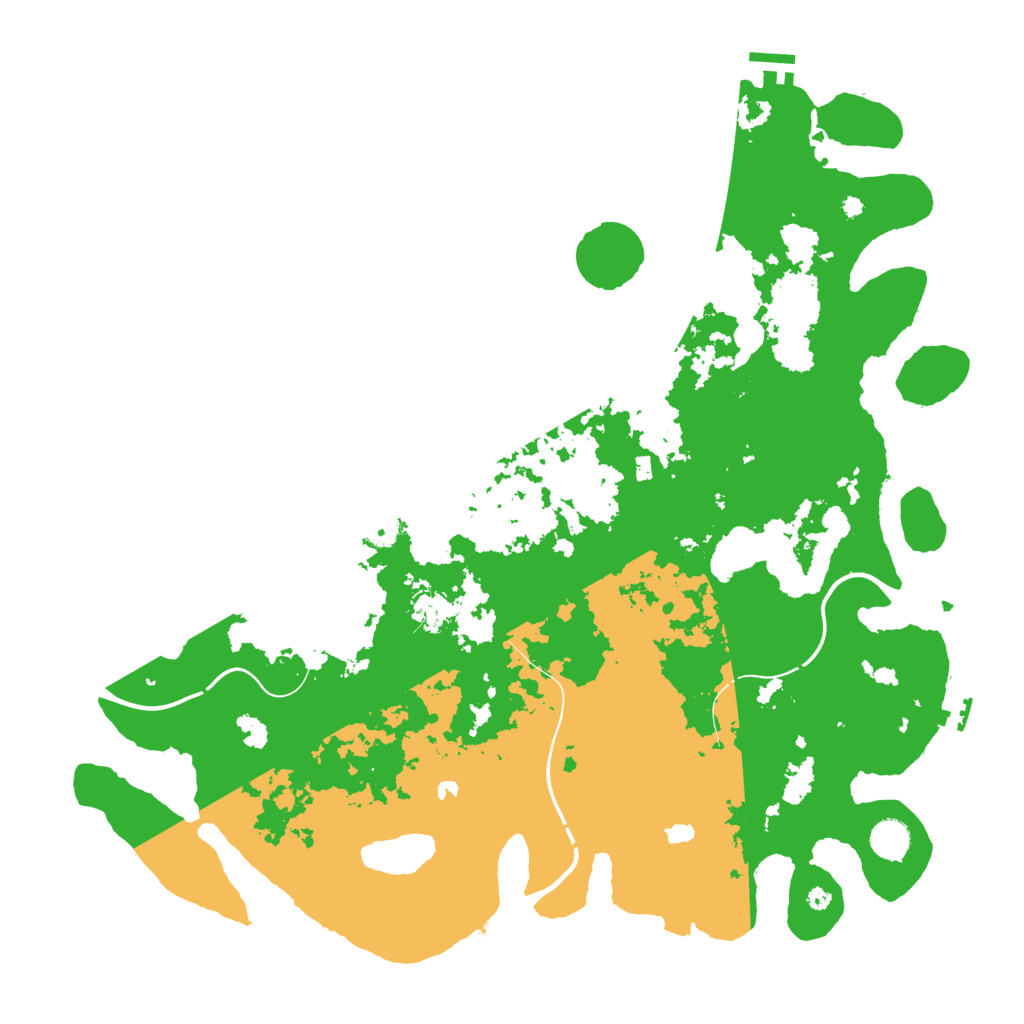 Biome Rust Map: Procedural Map, Size: 4500, Seed: 86331152