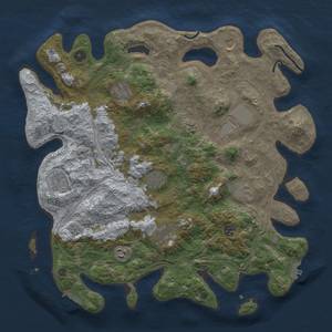 Thumbnail Rust Map: Procedural Map, Size: 4250, Seed: 61661809, 18 Monuments