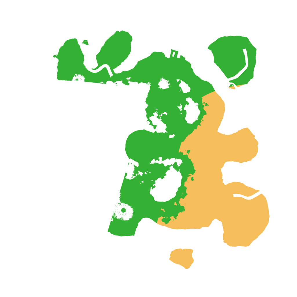 Biome Rust Map: Procedural Map, Size: 2500, Seed: 1806418420