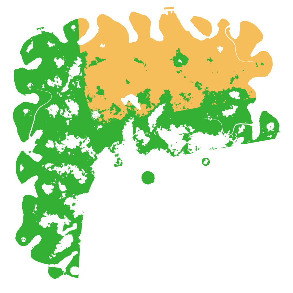 Biome Rust Map: Procedural Map, Size: 6000, Seed: 90997955