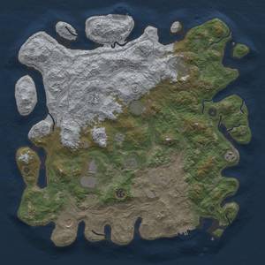 Thumbnail Rust Map: Procedural Map, Size: 4500, Seed: 1911707679, 17 Monuments