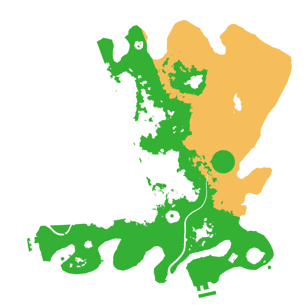 Biome Rust Map: Procedural Map, Size: 3500, Seed: 50995811