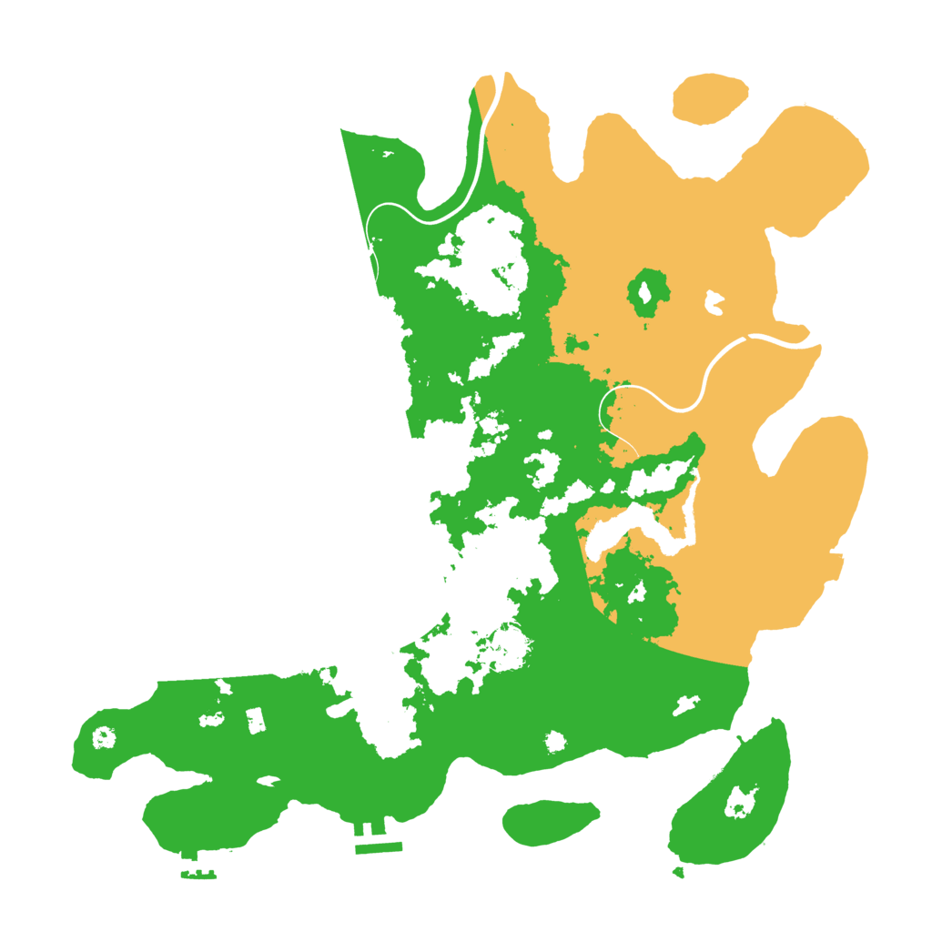 Biome Rust Map: Procedural Map, Size: 4000, Seed: 41190