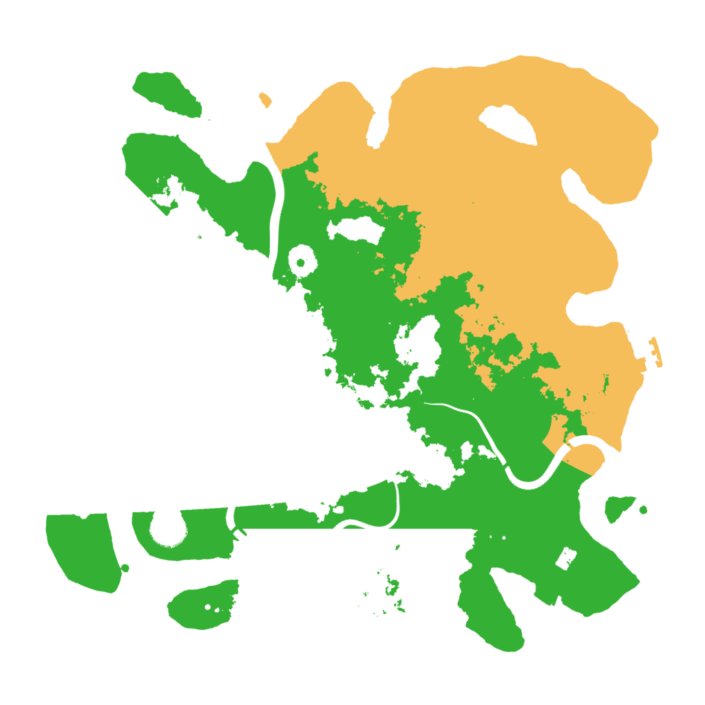 Biome Rust Map: Procedural Map, Size: 3500, Seed: 720715752
