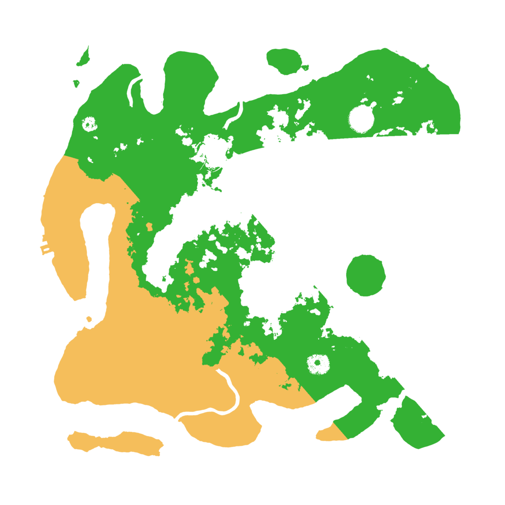 Biome Rust Map: Procedural Map, Size: 3500, Seed: 72209395