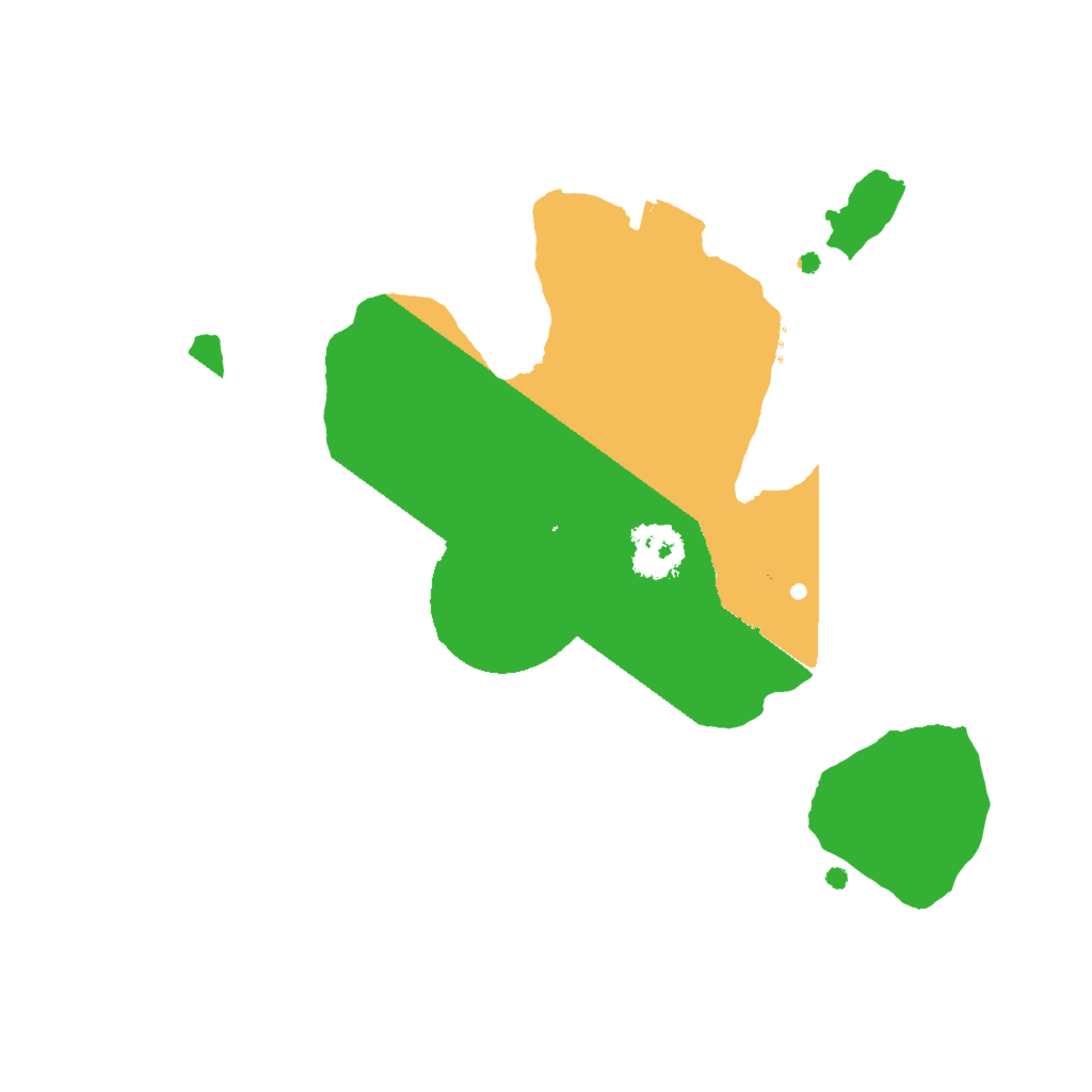 Biome Rust Map: Procedural Map, Size: 2000, Seed: 194527