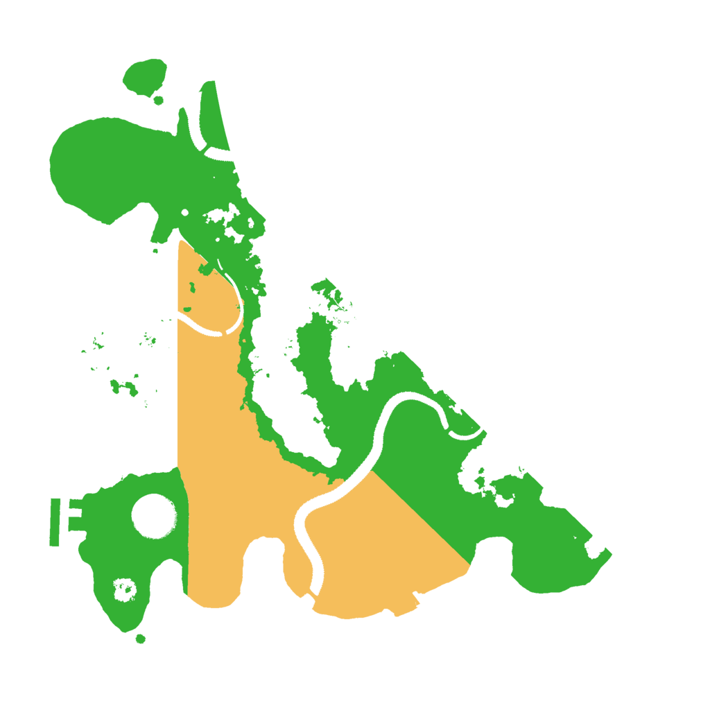 Biome Rust Map: Procedural Map, Size: 3000, Seed: 889243943