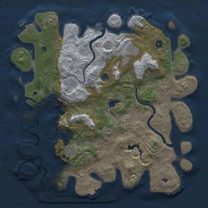 Thumbnail Rust Map: Procedural Map, Size: 4250, Seed: 389199458, 12 Monuments