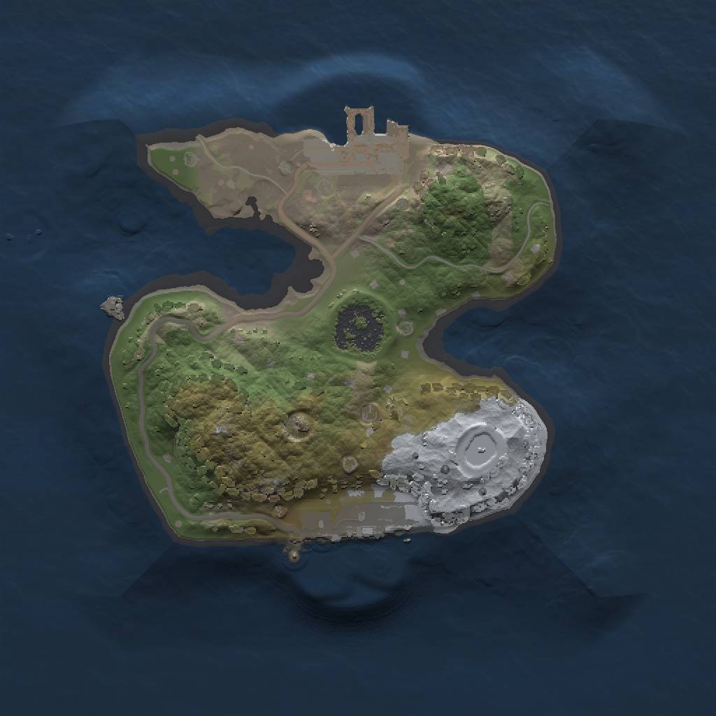 Rust Map: Procedural Map, Size: 1500, Seed: 23911638, 5 Monuments