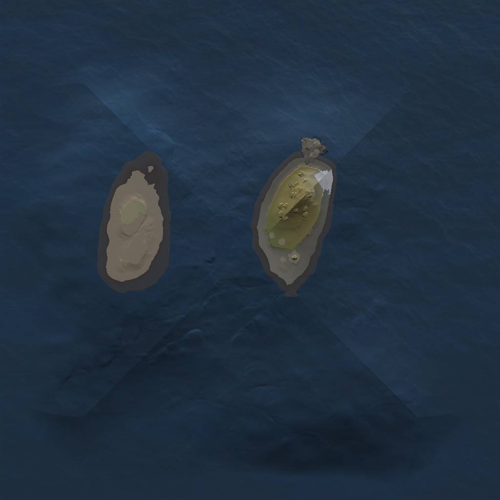 Rust Map: Procedural Map, Size: 1000, Seed: 548418, 3 Monuments