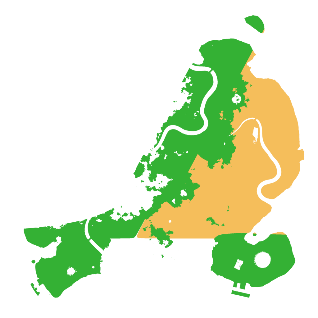 Biome Rust Map: Procedural Map, Size: 3500, Seed: 98458883