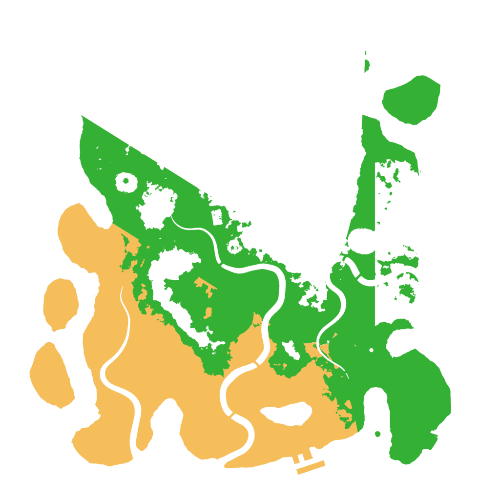 Biome Rust Map: Procedural Map, Size: 3500, Seed: 34123