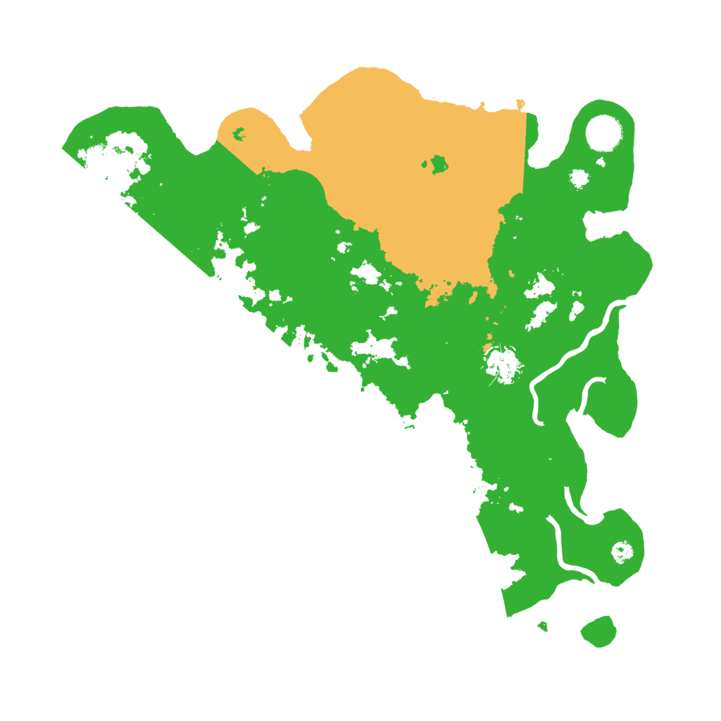 Biome Rust Map: Procedural Map, Size: 3500, Seed: 1592