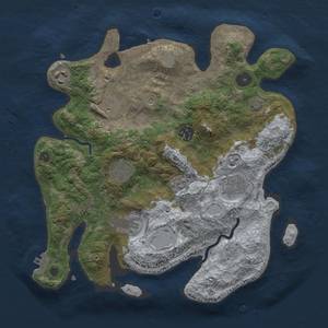 Thumbnail Rust Map: Procedural Map, Size: 3250, Seed: 1668211040, 15 Monuments