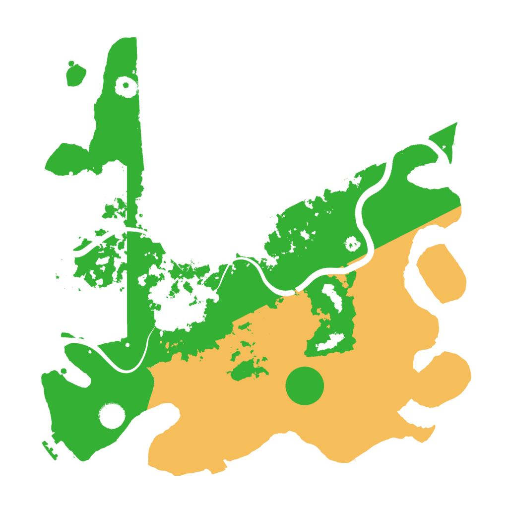Biome Rust Map: Procedural Map, Size: 3500, Seed: 64246610