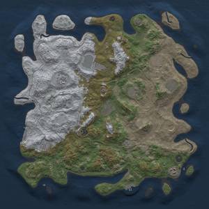 Thumbnail Rust Map: Procedural Map, Size: 4300, Seed: 448862050, 19 Monuments