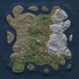 Thumbnail Rust Map: Procedural Map, Size: 3850, Seed: 437528266, 19 Monuments