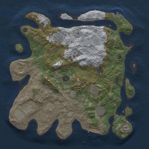 Thumbnail Rust Map: Procedural Map, Size: 3700, Seed: 2130959332, 16 Monuments