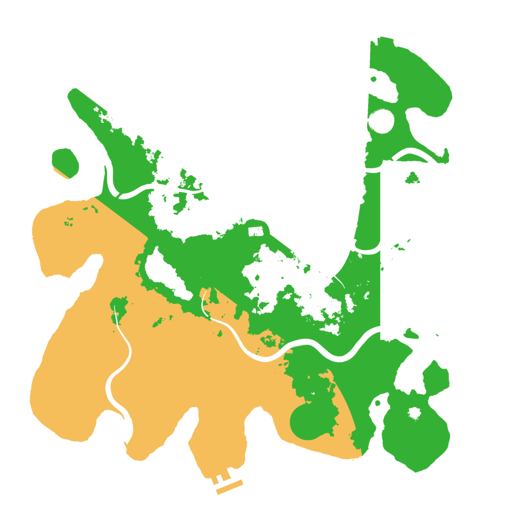 Biome Rust Map: Procedural Map, Size: 3700, Seed: 2130959332