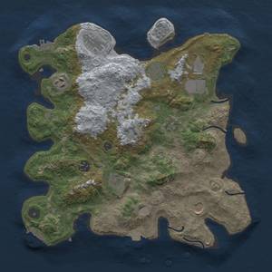 Thumbnail Rust Map: Procedural Map, Size: 3500, Seed: 1217929530, 17 Monuments