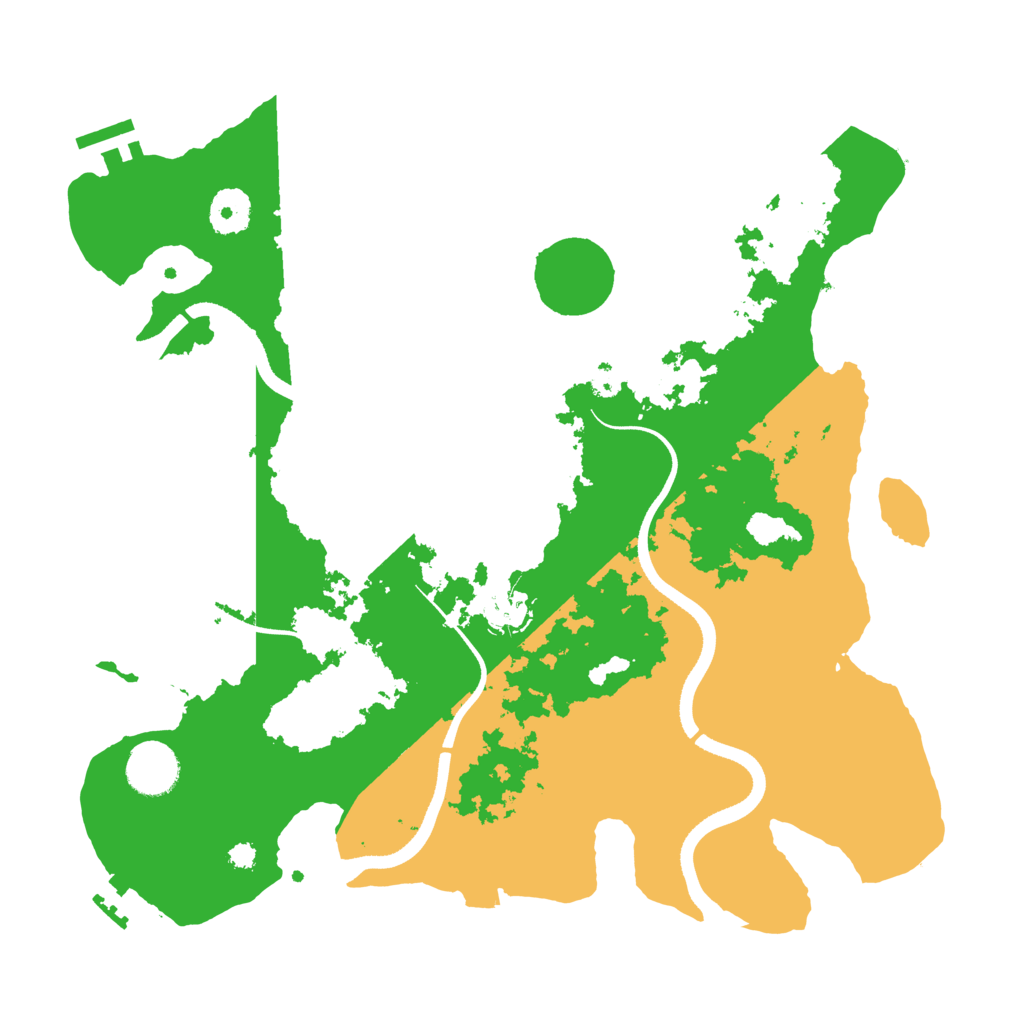 Biome Rust Map: Procedural Map, Size: 3500, Seed: 1217929530