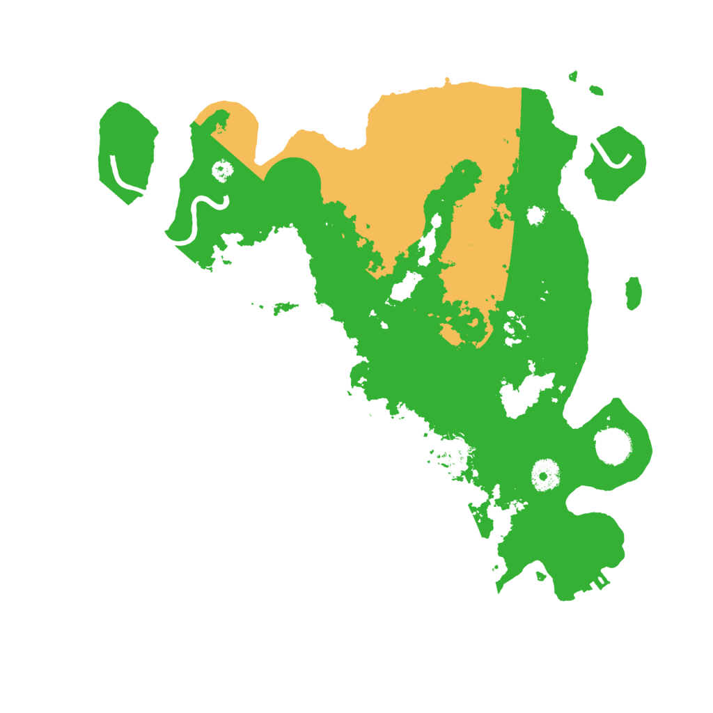 Biome Rust Map: Procedural Map, Size: 3500, Seed: 70960317