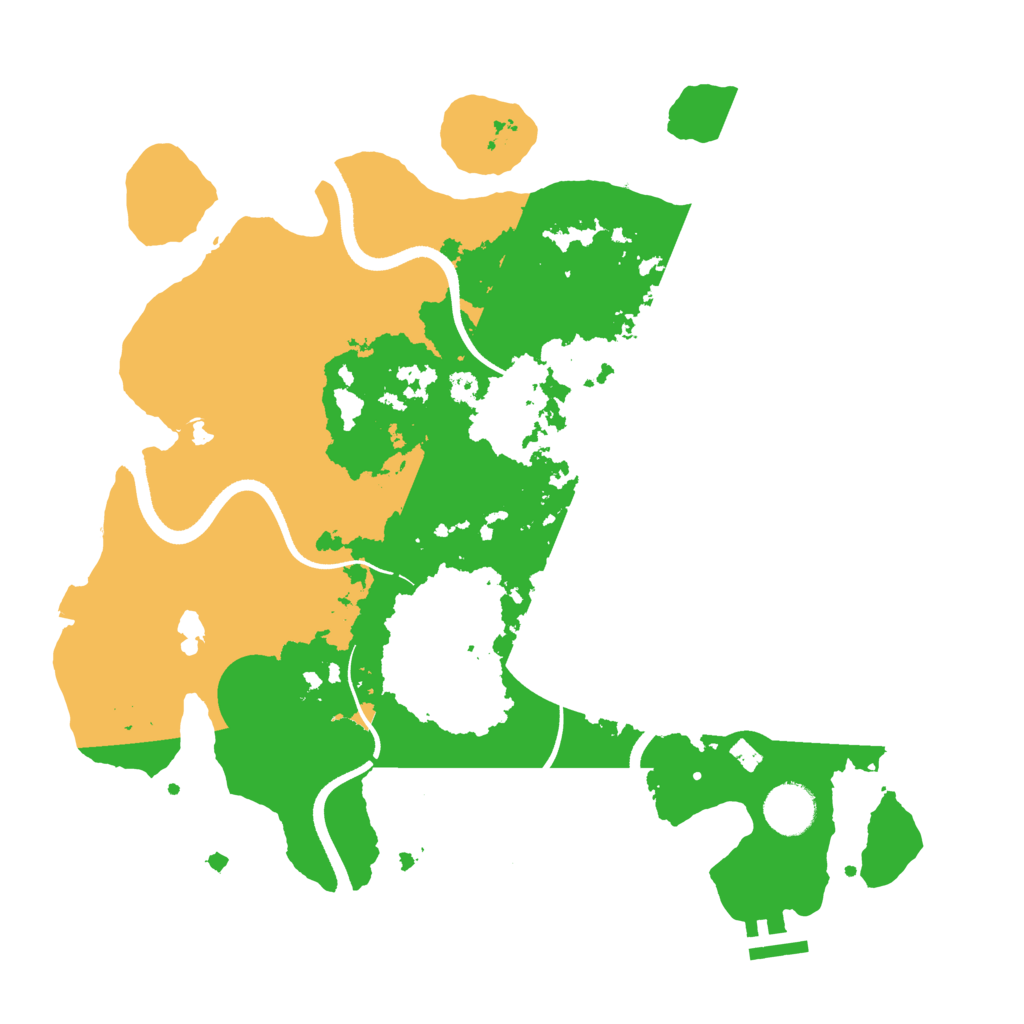 Biome Rust Map: Procedural Map, Size: 3500, Seed: 1569982291