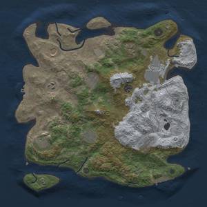 Thumbnail Rust Map: Procedural Map, Size: 3700, Seed: 1510305051, 17 Monuments