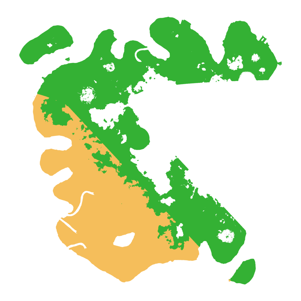 Biome Rust Map: Procedural Map, Size: 3500, Seed: 95262643