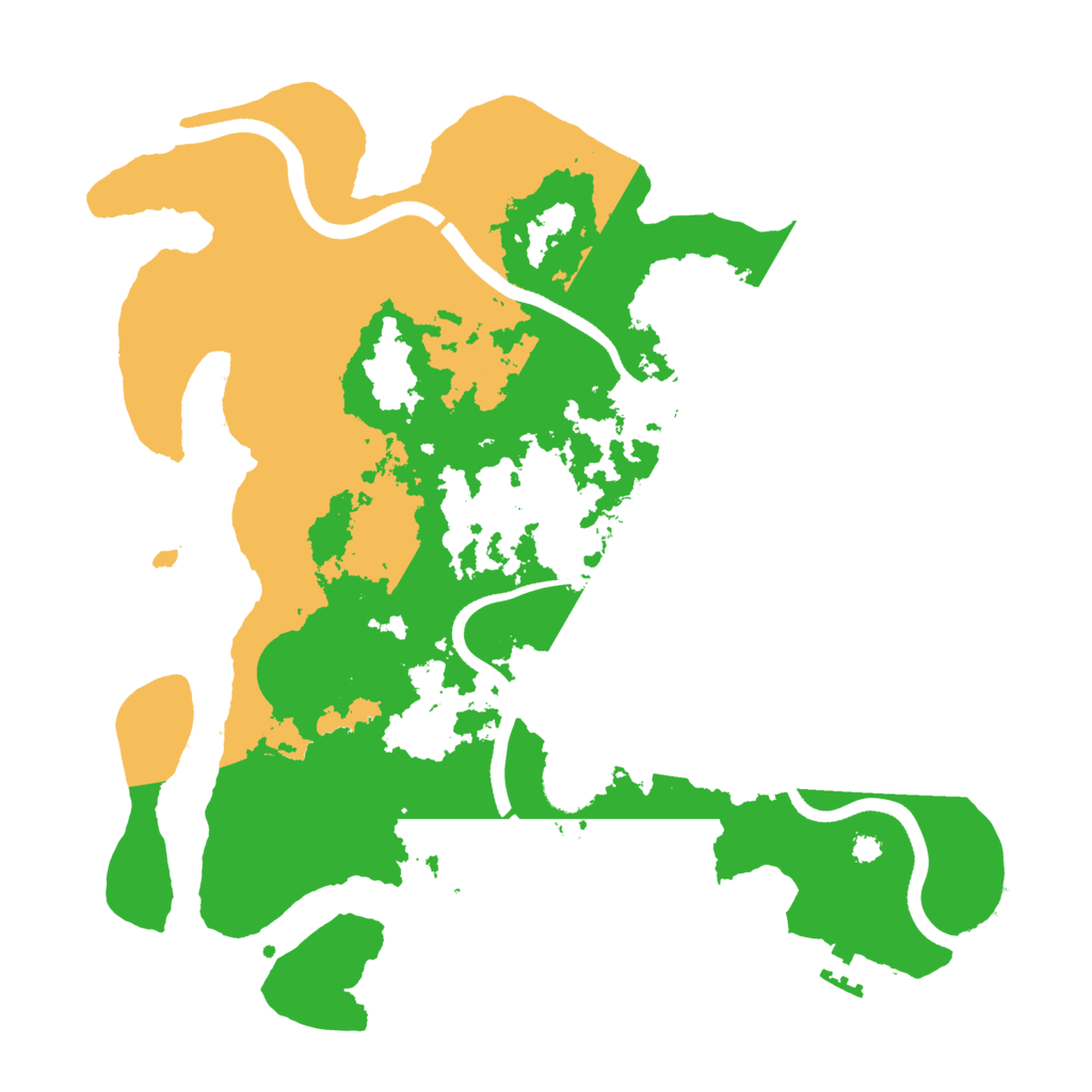 Biome Rust Map: Procedural Map, Size: 3500, Seed: 49689392