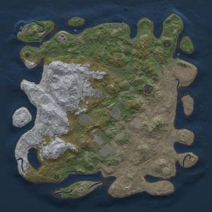 Thumbnail Rust Map: Procedural Map, Size: 4250, Seed: 1191096634, 18 Monuments