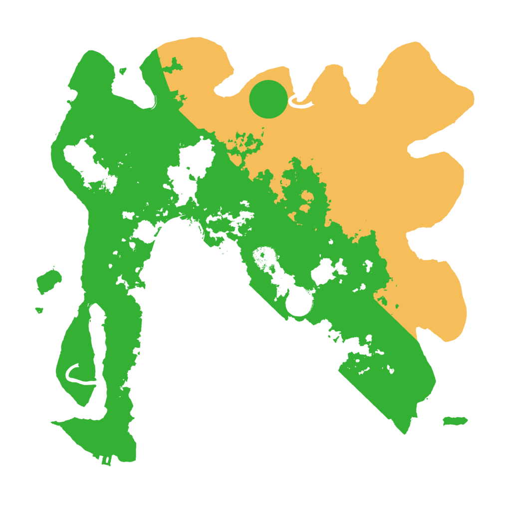 Biome Rust Map: Procedural Map, Size: 3500, Seed: 46934855