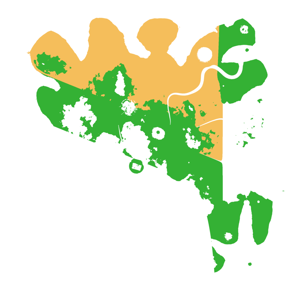 Biome Rust Map: Procedural Map, Size: 3500, Seed: 30739518