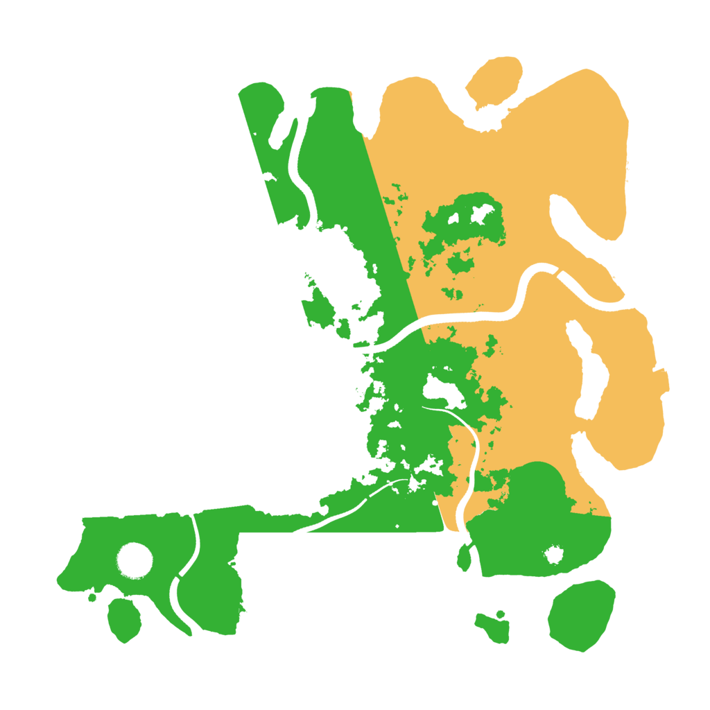 Biome Rust Map: Procedural Map, Size: 3500, Seed: 1521990509